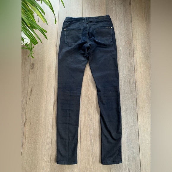 Becky B dark Wash moto jeans - Picture 3 of 10